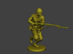 Japanese soldier ww2 Attack J2 3D Print Model