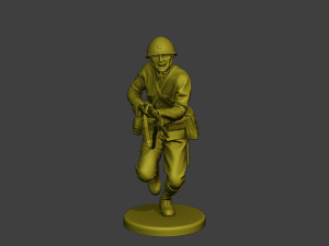 Japanese soldier ww2 Attack J2 3D Принт Модель