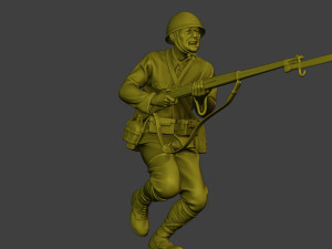 Japanese soldier ww2 Attack J2 3D Принт Модель