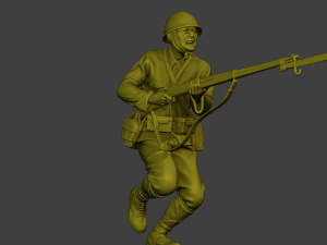 Japanese soldier ww2 Attack J2 3D Print Model