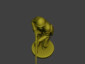 Japanese soldier ww2 Attack J2 3D Print Model