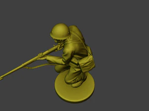 Japanese soldier ww2 Attack J2 3D Print Model