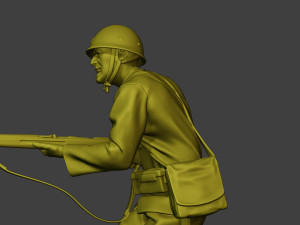 Japanese soldier ww2 Attack J2 3D Принт Модель