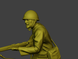 Japanese soldier ww2 Attack J2 3D Принт Модель