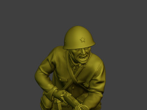 Japanese soldier ww2 Attack J2 3D Принт Модель