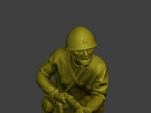 Japanese soldier ww2 Attack J2 3D Print Model