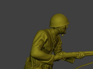 Japanese soldier ww2 Attack J2 3D Принт Модель