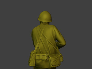 Japanese soldier ww2 Attack J2 3D Принт Модель