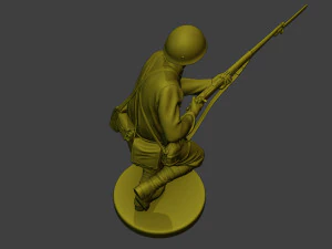 Japanese soldier ww2 Attack J2 3D Print Model