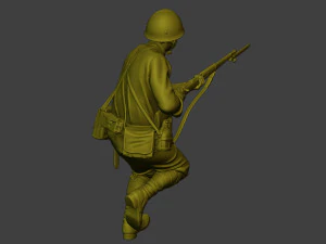 Japanese soldier ww2 Attack J2 3D Print Model