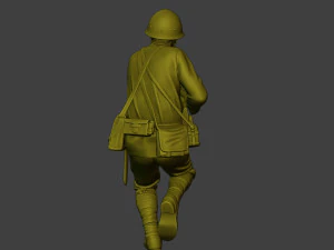 Japanese soldier ww2 Attack J2 3D Print Model