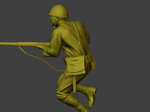 Japanese soldier ww2 Attack J2 3D Print Model