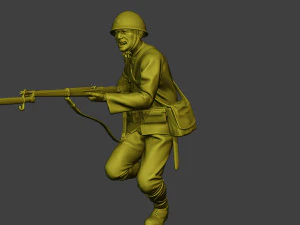 Japanese soldier ww2 Attack J2 3D Print Model