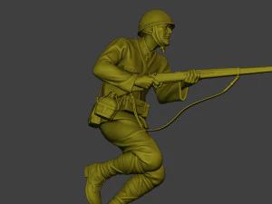Japanese soldier ww2 Attack J2 3D Print Model
