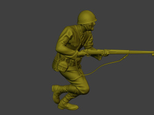 Japanese soldier ww2 Attack J2 3D Принт Модель