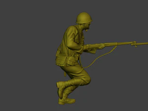 Japanese soldier ww2 Attack J2 3D Print Model