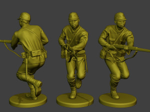Japanese soldier ww2 Attack2 J2 Modelo de impresión 3D