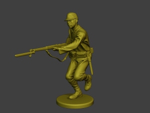 Japanese soldier ww2 Attack2 J2 Modelo de impresión 3D