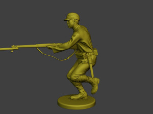 Japanese soldier ww2 Attack2 J2 Modelo de impresión 3D