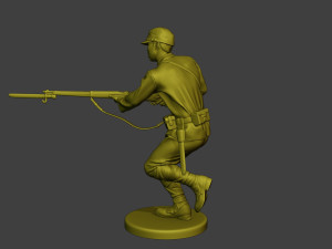 Japanese soldier ww2 Attack2 J2 Modelo de impresión 3D