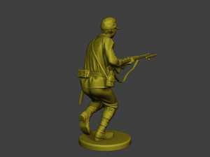 Japanese soldier ww2 Attack2 J2 Modelo de impresión 3D