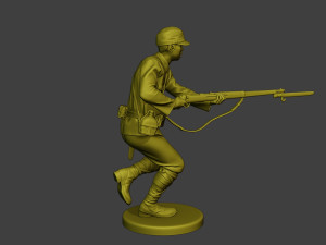 Japanese soldier ww2 Attack2 J2 Modelo de impresión 3D