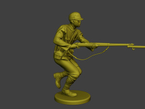 Japanese soldier ww2 Attack2 J2 Modelo de impresión 3D