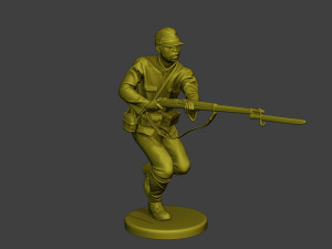 Japanese soldier ww2 Attack2 J2 Modelo de impresión 3D