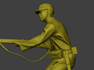 Japanese soldier ww2 Attack2 J2 Modelo de impresión 3D
