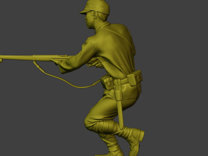 Japanese soldier ww2 Attack2 J2 Modelo de impresión 3D