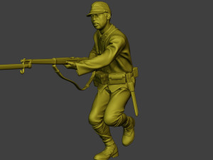 Japanese soldier ww2 Attack2 J2 Modelo de impresión 3D