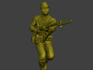 Japanese soldier ww2 Attack2 J2 Modelo de impresión 3D