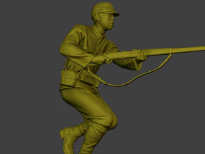 Japanese soldier ww2 Attack2 J2 3D Print Model