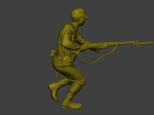 Japanese soldier ww2 Attack2 J2 Modelo de impresión 3D