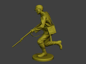 Japanese soldier ww2 Attack3 J2 3D Print Model
