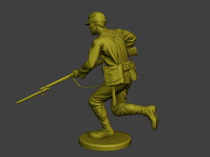 Japanese soldier ww2 Attack3 J2 3D Print Model