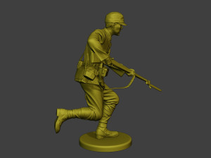 Japanese soldier ww2 Attack3 J2 3D-Druckmodell