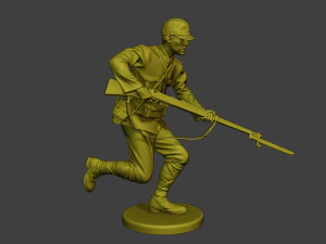 Japanese soldier ww2 Attack3 J2 3D Print Model