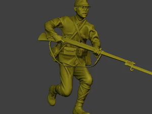 Japanese soldier ww2 Attack3 J2 3D Print Model