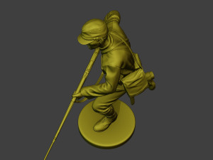 Japanese soldier ww2 Attack3 J2 3D-Druckmodell
