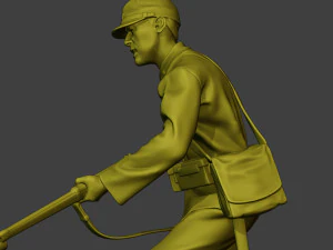 Japanese soldier ww2 Attack3 J2 3D Print Model