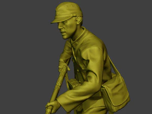 Japanese soldier ww2 Attack3 J2 3D Print Model