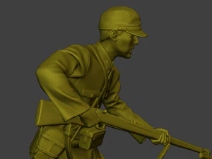 Japanese soldier ww2 Attack3 J2 3D Print Model