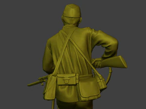 Japanese soldier ww2 Attack3 J2 3D Print Model