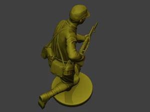 Japanese soldier ww2 Attack3 J2 3D Print Model
