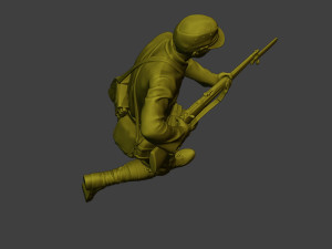 Japanese soldier ww2 Attack3 J2 3D-Druckmodell