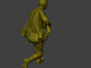 Japanese soldier ww2 Attack3 J2 3D Print Model