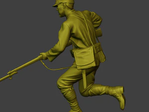 Japanese soldier ww2 Attack3 J2 3D Print Model