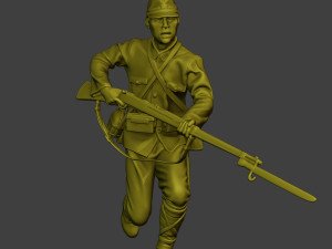 Japanese soldier ww2 Attack3 J2 3D-Druckmodell