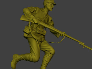 Japanese soldier ww2 Attack3 J2 3D-Druckmodell